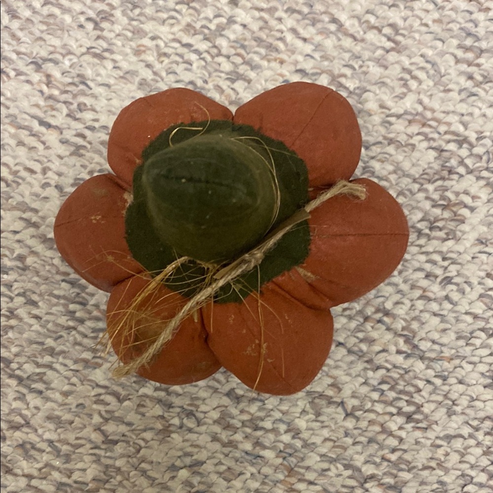 Rustic Fabric Pumpkin Decor - Picture 2 of 6